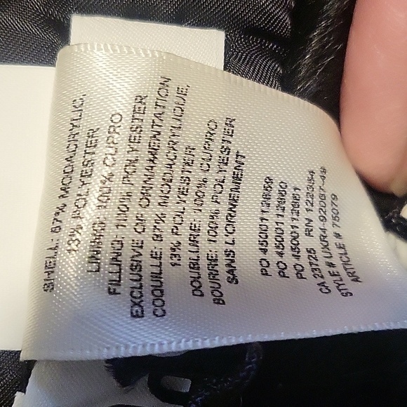 Auxiliary Black Faux Fur Washable Keyhole Scarf - One Size - Picture 7 of 8